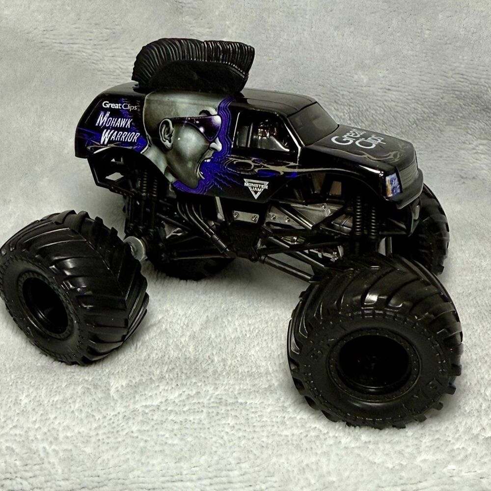 Hot Wheels Monster Jam Mohawk Warrior Black Out 1:64 Scale Monster Truck Rare